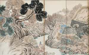 津田青楓「お茶の水風景」(1918年、京都市美術館蔵) (C)Rieko Takahashi
津田青楓「お茶の水風景」(1918年、京都市美術館蔵) (C)Rieko Takahashi