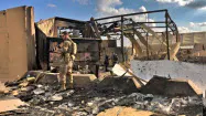 駐留米軍に対しイラク国内で反発が強まっている(イラク中西部のアサド空軍基地)=AP 駐留米軍に対しイラク国内で反発が強まっている(イラク中西部のアサド空軍基地)=AP
