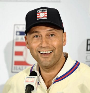 2020年1月、99.7%もの得票率で殿堂入りしたデレク・ジーター氏。個人タイトルは一つもなく「チームのために戦う」象徴だった=USA TODAY Sports