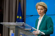 EUのフォンデアライエン欧州委員長=ロイター EUのフォンデアライエン欧州委員長=ロイター