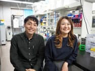 高橋健太さん(左)と中村麻子教授 高橋健太さん(左)と中村麻子教授