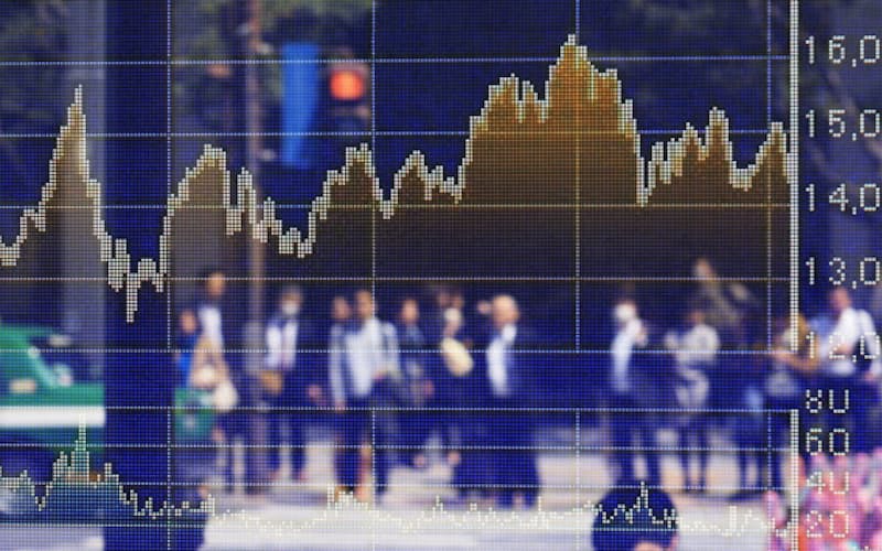 株価ボード(東京・八重洲) 株価ボード(東京・八重洲)