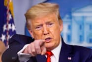 トランプ大統領は東京五輪の延期を評価した=ロイター トランプ大統領は東京五輪の延期を評価した=ロイター