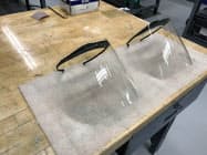 トヨタが生産する医療機関向けの簡易フェースガード トヨタが生産する医療機関向けの簡易フェースガード