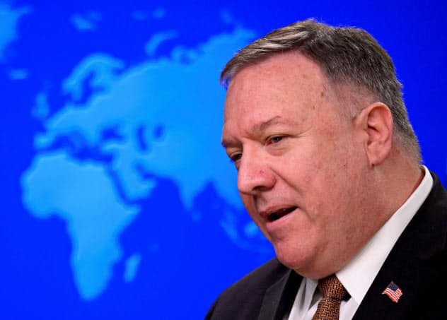 ポンペオ米国務長官=ロイター ポンペオ米国務長官=ロイター
