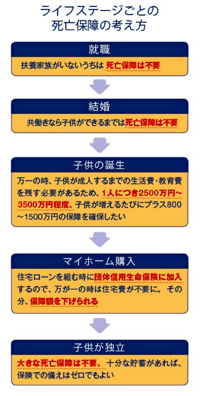 死亡保障の見直しで節約を 子供1人3000万円が目安 日本経済新聞