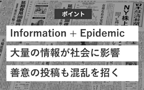 コロナで注意 インフォデミック とは 日本経済新聞