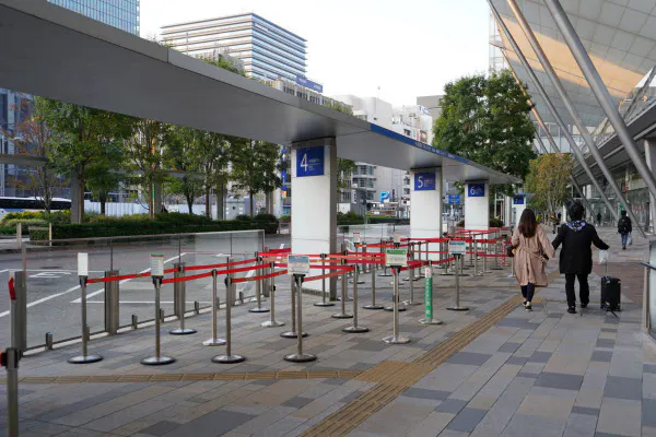 東京駅八重洲口のバスターミナル