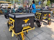 美団点評は400万人近い出前の配達員を抱えている(広東省広州市) 美団点評は400万人近い出前の配達員を抱えている(広東省広州市)