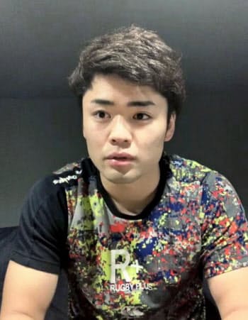 オンラインで取材に応じるサンウルブズの森谷圭介共同主将(15日)=共同