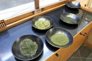 同社は浅蒸しのお茶を主に市内の問屋や小売店に販売している 同社は浅蒸しのお茶を主に市内の問屋や小売店に販売している