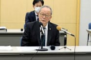 中小企業への金融支援策を発表する群馬県太田市の清水市長(16日、同市) 中小企業への金融支援策を発表する群馬県太田市の清水市長(16日、同市)