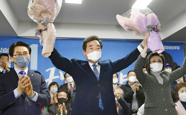 李前首相は総選挙で評価を高めた=ソウル(共同) 李前首相は総選挙で評価を高めた=ソウル(共同)