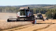 新型コロナ感染拡大で、食料の輸出制限への懸念も広がる(2019年9月、ロシア・クラスノヤルスクの農場)=ロイター 新型コロナ感染拡大で、食料の輸出制限への懸念も広がる(2019年9月、ロシア・クラスノヤルスクの農場)=ロイター