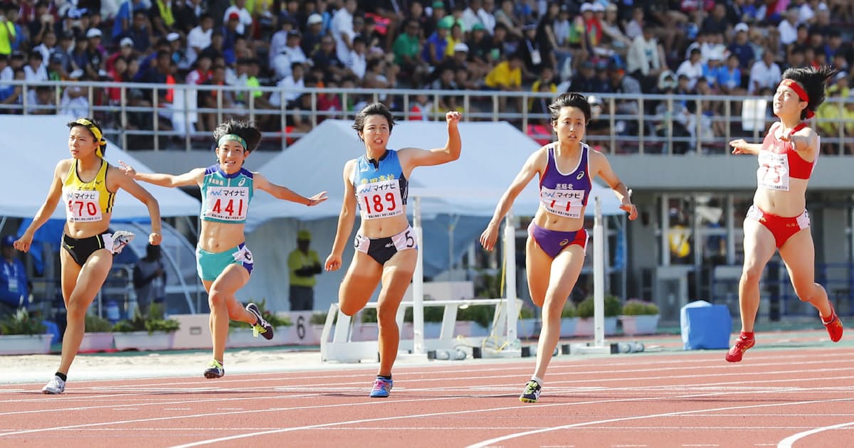 福島ac 女子リレーチーム 陸上4 100m リレー きみこそ明日リート 75 Youtube