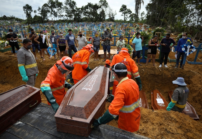 新型コロナ ブラジルの新型コロナ死者数5000人超 1週間で7割増 日本経済新聞