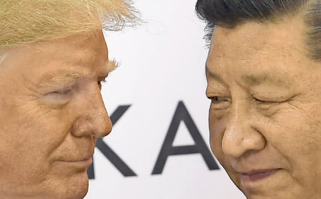 トランプ米大統領と中国の習近平国家主席(2019年6月29日、大阪市)=AP トランプ米大統領と中国の習近平国家主席(2019年6月29日、大阪市)=AP