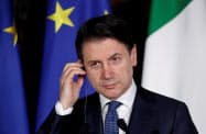 イタリアのコンテ首相=ロイター イタリアのコンテ首相=ロイター