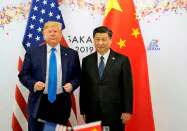 トランプ米大統領は中国への強硬姿勢をアピールしている=ロイター トランプ米大統領は中国への強硬姿勢をアピールしている=ロイター