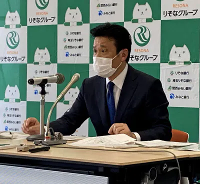 りそなホールディングスの南昌宏社長(東京都江東区の本社)