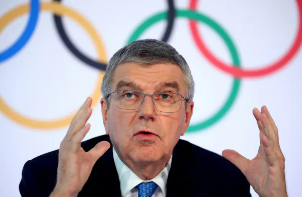 IOCのバッハ会長=ロイター