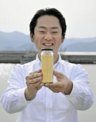 ホヤを粉末にした「ホヤパウダー」を開発した東北株式会社の浅間勝洋さん(5月15日、岩手県陸前高田市) ホヤを粉末にした「ホヤパウダー」を開発した東北株式会社の浅間勝洋さん(5月15日、岩手県陸前高田市)