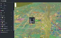 公共施設の配置や地区ごとの人口などを一覧できる(画面イメージ) 公共施設の配置や地区ごとの人口などを一覧できる(画面イメージ)