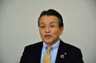 「新型コロナで健康志向はますます高まる」と話すファンケルの島田和幸社長 「新型コロナで健康志向はますます高まる」と話すファンケルの島田和幸社長