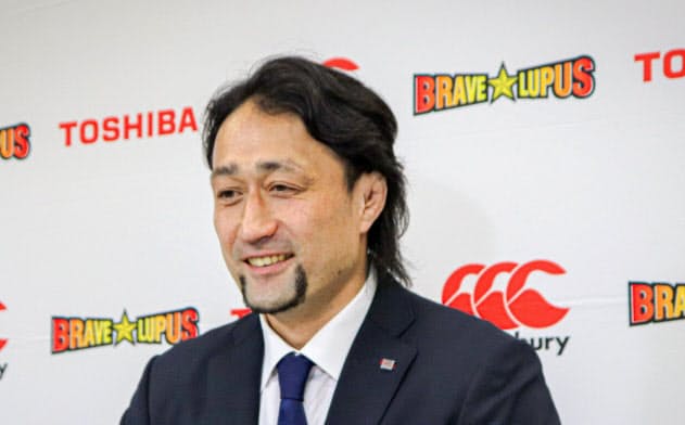 インターネットで引退会見を開いたラグビー元日本代表の大野均さん（東芝提供）