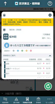 JR東日本は混雑情報提供アプリの対象路線を首都圏で大幅に拡大する(アプリ画面のイメージ) JR東日本は混雑情報提供アプリの対象路線を首都圏で大幅に拡大する(アプリ画面のイメージ)