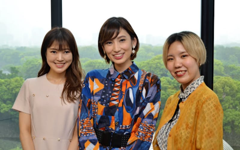 左からピアノの山本有紗、サックスの中村有里、ベースの石垣陽菜 左からピアノの山本有紗、サックスの中村有里、ベースの石垣陽菜