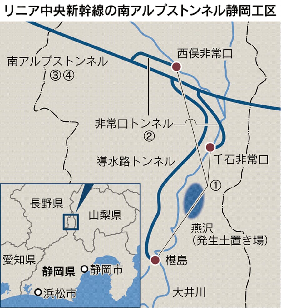 リニア静岡着工 なぜ6月末が期限 4工程に難関 日本経済新聞