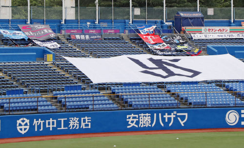 プロ野球各球場 無観客に備えて準備 応援ボードなど設置 日本経済新聞