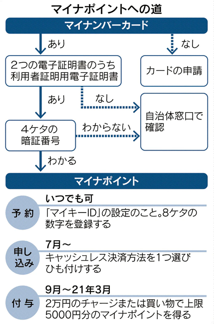 7月からマイナポイント 5つのチェックリストで準備 日本経済新聞