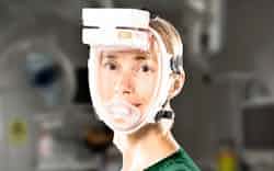 山本光学が発売する電動フィルター付きのフェース用防護具 山本光学が発売する電動フィルター付きのフェース用防護具