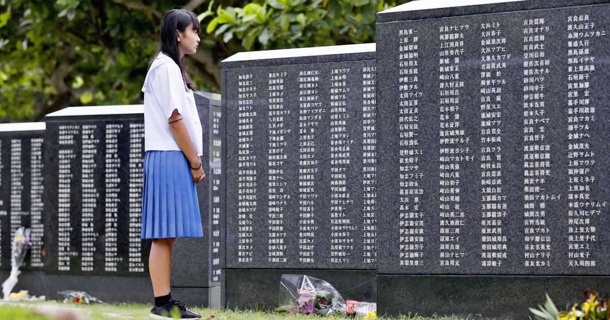 沖縄戦終結75年 慰霊の日 平和への誓い新た 日本経済新聞