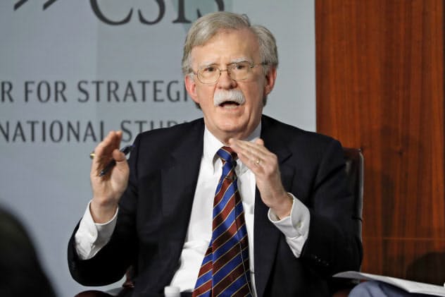 23日に回顧録を出版したボルトン前米大統領補佐官(写真は2019年9月)=AP 23日に回顧録を出版したボルトン前米大統領補佐官(写真は2019年9月)=AP