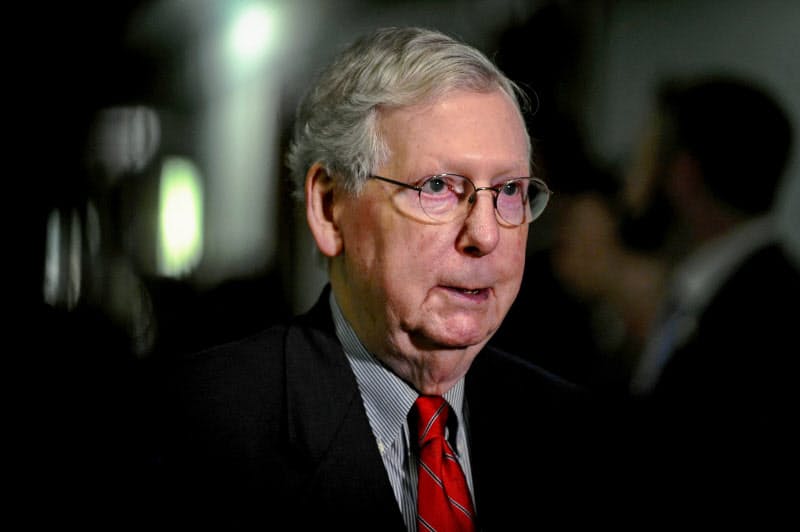 米上院はPPPの見直しを審議している(共和党の上院トップ、マコネル院内総務)=ロイター 米上院はPPPの見直しを審議している(共和党の上院トップ、マコネル院内総務)=ロイター
