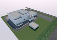 明治が北海道恵庭市に新たにつくる牛乳工場(イメージ図) 明治が北海道恵庭市に新たにつくる牛乳工場(イメージ図)