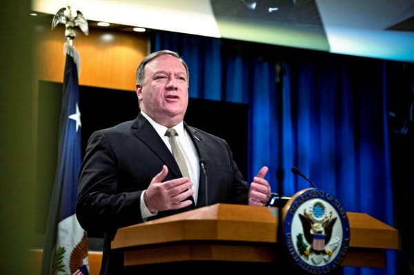 ポンペオ米国務長官は中国製アプリの使用禁止を検討していると明かした=ロイター