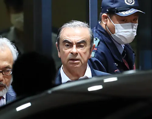 日産自動車のゴーン元会長(2019年4月の保釈時)