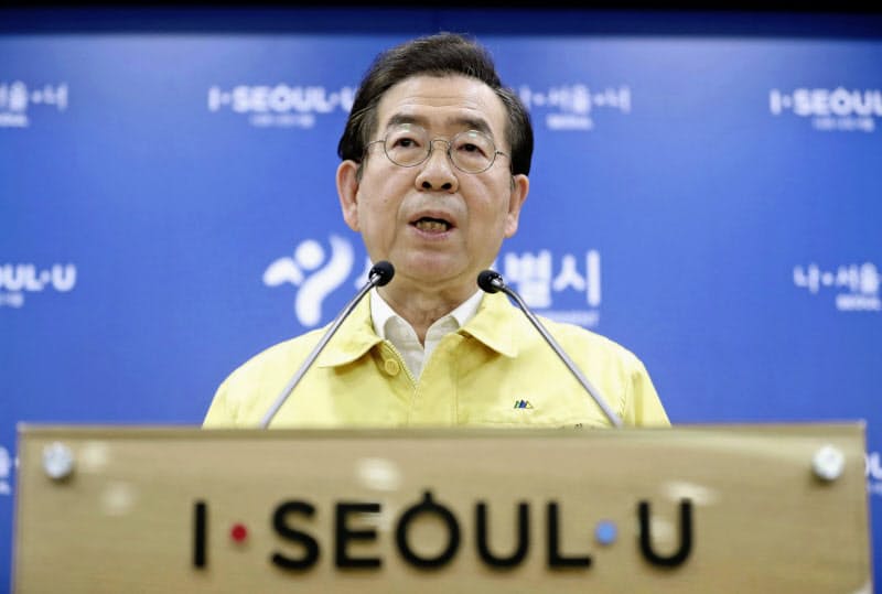 朴元淳ソウル市長=聯合・共同 朴元淳ソウル市長=聯合・共同