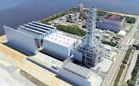 三菱重工業の火力発電の実証設備（兵庫県高砂市）