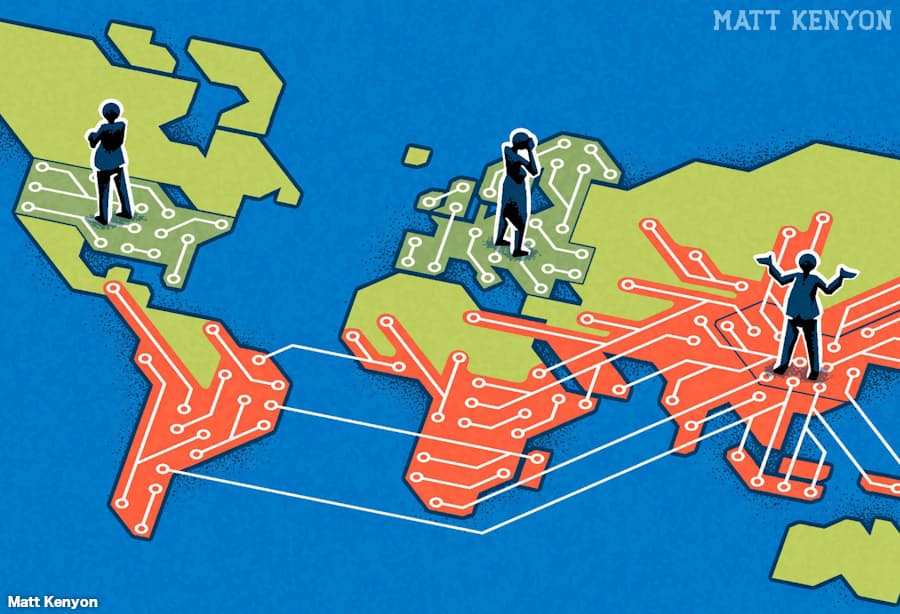 Ft 三極化するデジタル経済 日本経済新聞