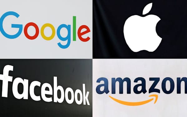GAFA（グーグル、アップル、フェイスブック、アマゾン）がオンライン決済などのフィンテック事業に相次ぎ参入している