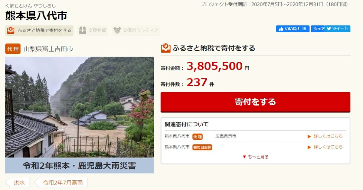 ふるさと納税 代理で募る 自治体が豪雨被災地の負担減 日本経済新聞 ふるさと納税 代理で募る 自治体が豪雨被災地の負担減 日本経済新聞
