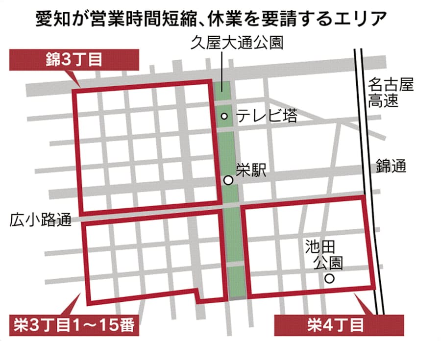 新型コロナ 協力金 焼け石に水 名古屋の錦 栄に再び時短要請 日本経済新聞 新型コロナ 協力金 焼け石に水 名古屋の錦 栄に再び時短要請 日本経済新聞