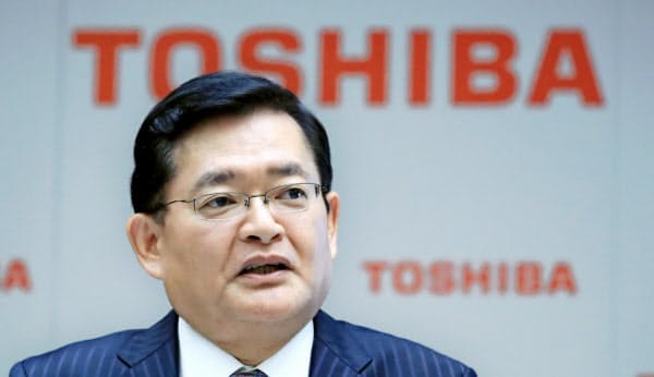 株主からは厳しい視線が注がれている(東芝の車谷社長兼CEO)