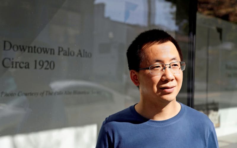 バイトダンス創業者の張一鳴氏=ロイター バイトダンス創業者の張一鳴氏=ロイター