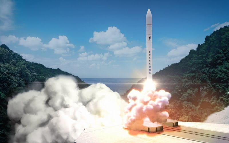 串本のロケット発射場からの打ち上げのイメージ=スペースワン提供 串本のロケット発射場からの打ち上げのイメージ=スペースワン提供